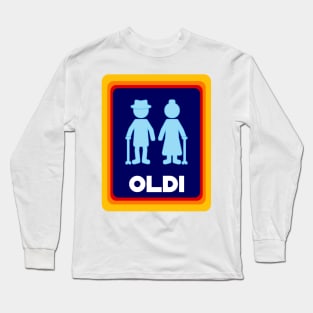 Oldi , funny old people icon Long Sleeve T-Shirt